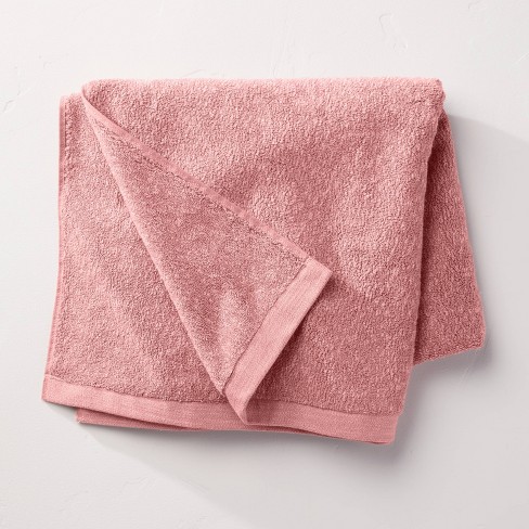 Under The Canopy Plush Organic Towel - Blush Blush / Bath Sheet