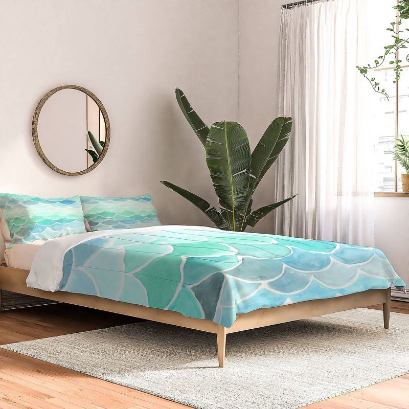 Green Wonder Forest Mermaid Scales Comforter Set - Deny Designs
, 3 of 9