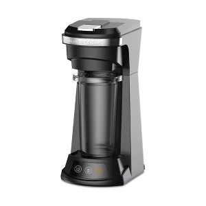 Complete Cuisine 4-in-1 Single Serve Coffee Maker, Compact Hot & Iced Brewer for Pods/Ground Coffee, Reusable Filter, Stainless Steel Drip Tray, Black - 1 of 4