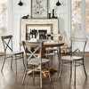Delaney Two Toned Round Solid Wood Top Dining Table - Inspire Q - 2 of 2