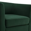 GlasFlength Accent Chairs Swivel Accent Chair Chenille Barrel Armchair with Ottoman Set Modern Side Chair for Room, Black, 26.8"*24.4"*26.6" - 4 of 4
