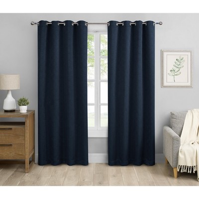 Saro Lifestyle Solid Color Blackout Window Curtains (Set of 2)
