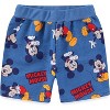 Disney Mickey Mouse Boys Short Sleeve T-Shirt and French Terry Short Set for Toddler and Big Kids - 4 of 4