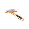 Bass Pet Brushes De-matting Pet Brush with 100% Premium Alloy Pin FIRM Pure Bamboo Handle Medium Slicker Style Striped Bamboo - 3 of 4