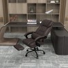 NicBex Adjustable Office Chair Modern PU Leather Massage Computer Chair with Armrests, 7 Vibration Points and Footstool for Office, Study - 2 of 4