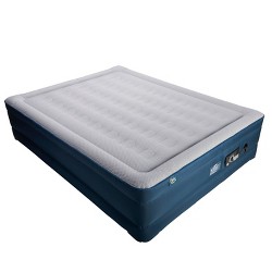 Intex Queen Raised Air Mattress With 16" Height, Handheld Pump & Storage Bag Included