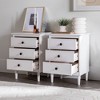 Stiva Classic Mid-Century Modern 3 Drawer Nightstand - Saracina Home - 4 of 4