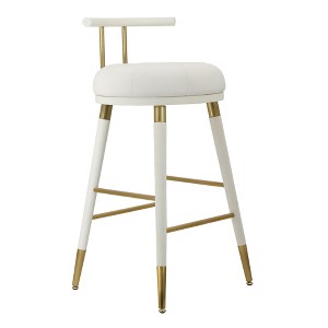 TOV Furniture Juniper Performance Vegan Leather Stool - 1 of 4