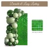 LAGarden 12 Pcs Shimmer Wall Backdrop Panels Green Square Sequin Party Decoration 3x4 Ft - 4 of 4