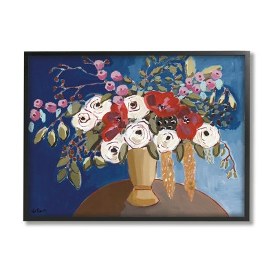 Stupell White Poppies Floral Arrangement Framed Giclee