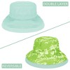 Solaris Women's Cotton Packable Bucket Hat, Wide Brim Bucket Hat for Women, UPF 50 Reversible Women Hat for Garden Party, Beach, Travel - 4 of 4