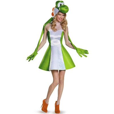 Super Mario Yoshi Female Adult Costume, Teen (7-9)