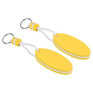 Unique Bargains Fishing Kayaking Water Sports Floating Oval Buoyant Keychains 2 Pcs - 1 of 4