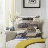 Honor Pillow - Grey/Ivory - 20"X20" - Safavieh - 2 of 4