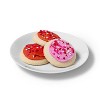 Valentine's Day Pink & White Frosted Cookies - 13.5oz/10ct - Favorite Day™ - image 2 of 3