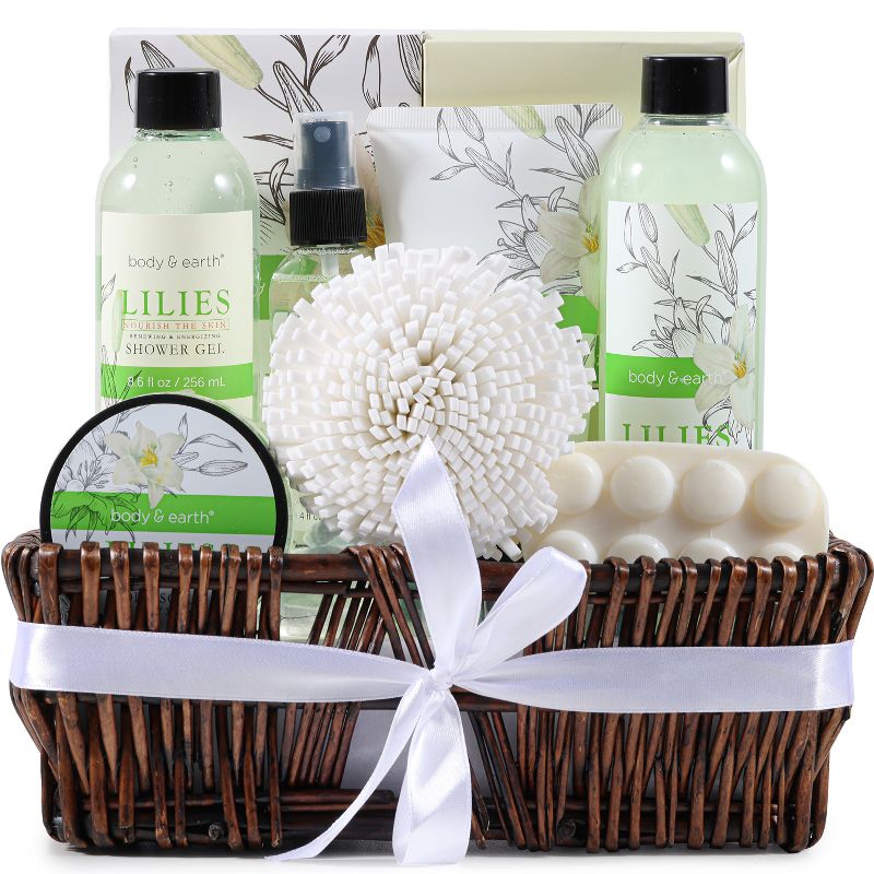 Body & Earth 9-Piece Lily Gift Set , 1 of 5