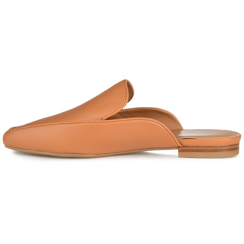 Journee Collection Womens Akza Slip On Square Toe Mules Flats, 3 of 10