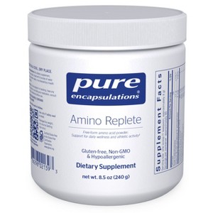 Pure Encapsulations Amino Replete - Hypoallergenic Free-form Amino Acid Powder Supplement - 8.5 Ounces Powder - 1 of 4
