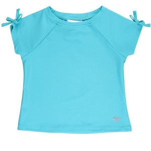 RuffleButts Toddler Girls UPF50+ Active Raglan Bow Shirt - 1 of 4