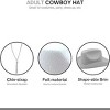 4E's Novelty Light Blue Cowboy Hat & Heart-Shaped Sunglasses – Western Cowgirl Party Accessory - 2 of 4