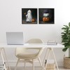 Stupell Industries Vintage Halloween Ghost & Pumpkin Stack 2pc Framed Giclee Art Set - 2 of 4