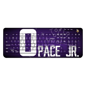 Keyscaper NFL Minnesota Vikings Players Game Tactic Wireless USB Keyboard - 1 of 4