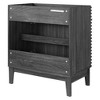Modway Render 30" Bathroom Vanity Cabinet – Wall-Mount MDF Cabinet with Slatted Door Design (Sink Not Included) - 4 of 4