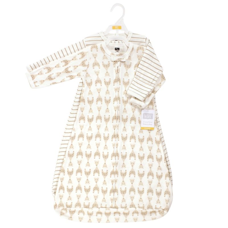 Hudson Baby Unisex Baby Cotton Long-Sleeve Wearable Sleeping Bag, Sack, Blanket, Neutral Giraffe, 3 of 6