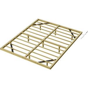 AMERLIFE Floating Bed Frame with LED Lights, No Box Spring Needed, Noise-Free - 1 of 4