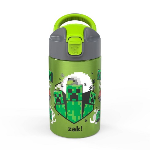 Zak Stainless Steel Vacuum Valiant Portable Minecraft Drinkware Bottle (14 oz) | Target