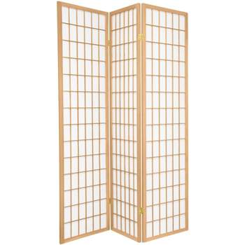 Legacy Decor 3, 4, 5, 6, or 8 Panels Room Divider Privacy Screen Partition Shoji Style 6 ft Tall Black, White, Beige, Red/Cherry, or Brown Finish