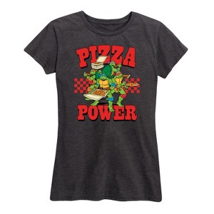 Women's - Teenage Mutant Ninja Turtles - Pizza Power Short Sleeve Graphic T-Shirt - 1 of 4