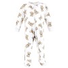 Hudson Baby Boys Cotton Sleep and Play, Gentleman Bear - 3 of 4