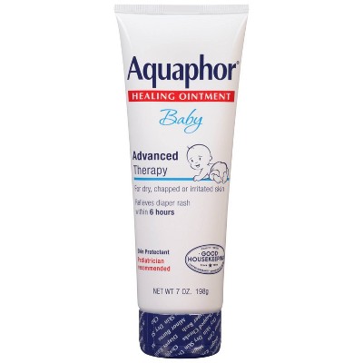 Aquaphor Baby Healing Ointment - Advanced Therapy to Help Heal Diaper Rash and Chapped Skin - 7oz. Tube