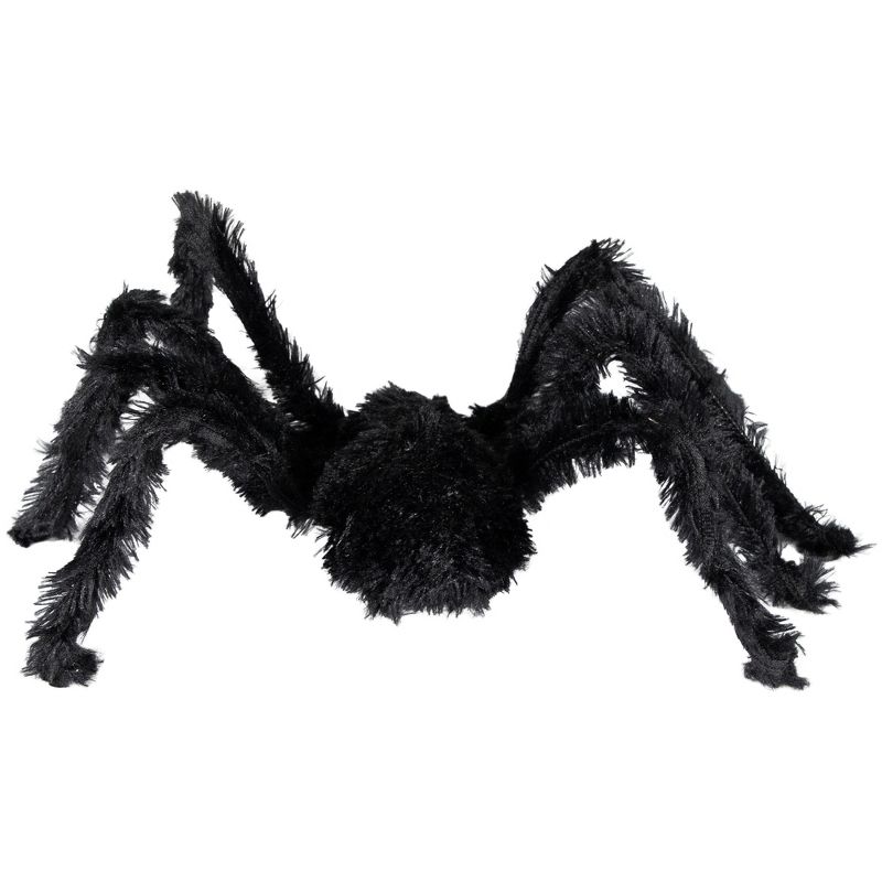 Northlight 27.5" Fuzzy Spider with Red Eyes Halloween Decoration, 5 of 8
