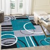 Modern Geometric Rugs, Machine Washable Low Pile Non-Slip Rugs, Modern Stain Resistant Indoor Rugs, Living Room, Bedroom - 3 of 4