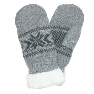 Grand Sierra Women's Ragg Wool Snowflake Mitten - 1 of 4