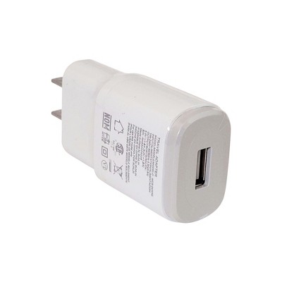 LG 1.8Amp USB Fast Wall Charger for Most Mobile Devices - White