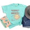 S.W.Smiley Sunshine Society - Women's Garment Dyed Graphic T-Shirt - 2 of 4