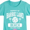 Girls' - Barbie - Property of Barbie Land Beach Volleyball Team Fitted Short Sleeve Graphic T-Shirt - 2 of 4