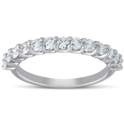 Pompeii3 3/4 Ct Diamond Wedding Ring 14k White Gold Lab Created Eco Friendly