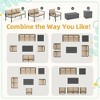 COWLOWN 7 Piece Khaki Metal Patio Furniture Set with 2 Storage Compartments, Outdoor Sectional Sofa Ideal for Backyard, Garden and Poolside Areas - 2 of 4
