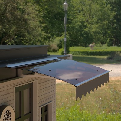 Aghana Digitals Premium DA Series Door Window Awning: 0.137" Thick UV-Resistant Solid Polycarbonate