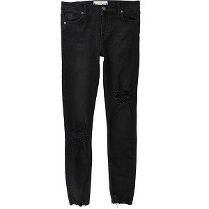 Free People Womens Raw Hem Skinny Fit Jeans - 1 of 2