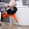 VEVOR Drain Auger 25Ft, Plumbing Snake with Drill Attachment, Plumbers Snake Drain Clog Remover for Kitchen Bathroom Shower Sink, Orange&Black - 2 of 4
