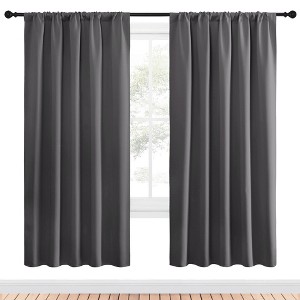 NICETOWN Blackout Curtains Rod Pocket Thermal Insulated Privacy Drapes (2 Panels) - 1 of 4