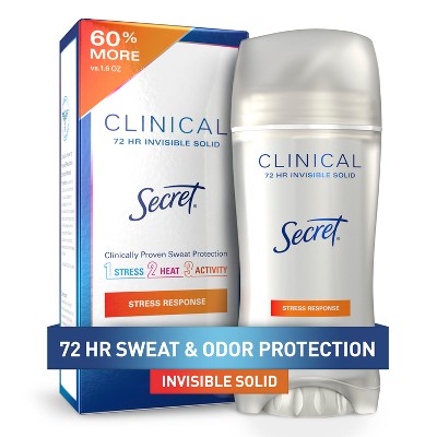 Secret Clinical Strength Invisible Solid Antiperspirant and Deodorant for Women - 2.6oz