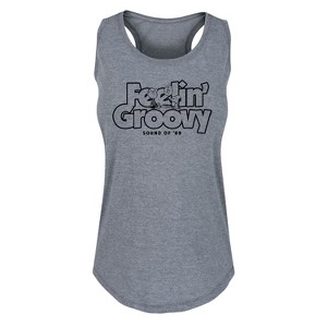 Women's - Peanuts - 70s Snoopy Graphic Racerback Tank - 1 of 4