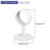 Unique Bargains Stainless Steel Ceiling Mount Polished Surface Curtain Rod Holder 4 Sets - 2 of 4