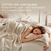 Cotton Sheets Set, Blend from Linen Cotton Bedsheets, GentleSoft™ & Breathable Bedsheets with 16 Inches Pocket, Gifts for All Seasons - 2 of 4
